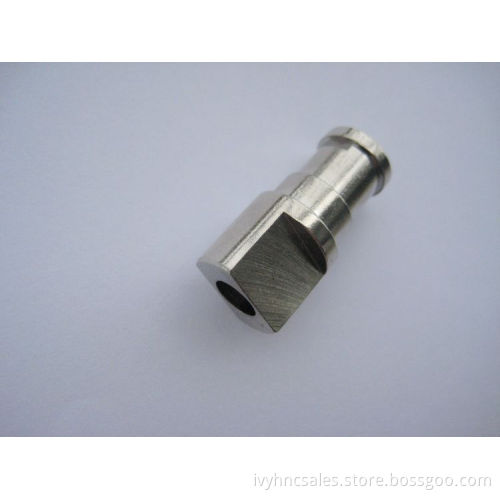 CNC machining and milling brass Nickle-plated connector